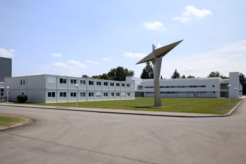 Büro/Labor für Weishaupt, Schwendi – Containerbau