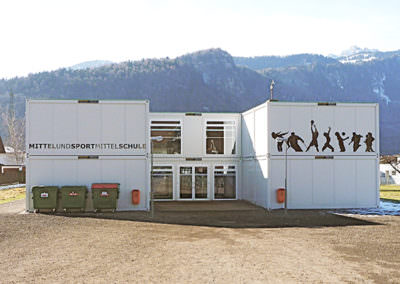 Grundschule in Österreich, Nüziders und Bürs – Containerbau