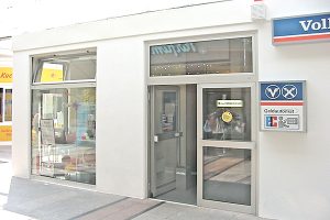 Modulbauweise fuer Containergebaeude der Volksbank