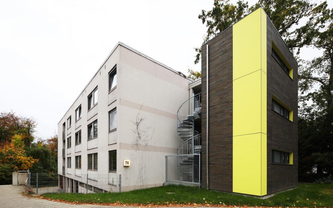 Anbau Sanitäranlagen des Studierendenwerks Ulm – Containerbau