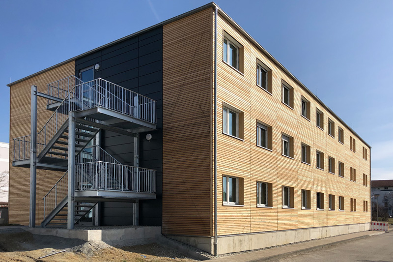 Wohnheim für Bildungseinrichtung, Region Ulm – Modulbau
